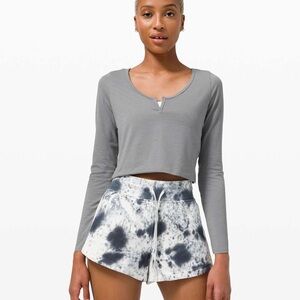 Lululemon Cropped Henley Long Sleeve